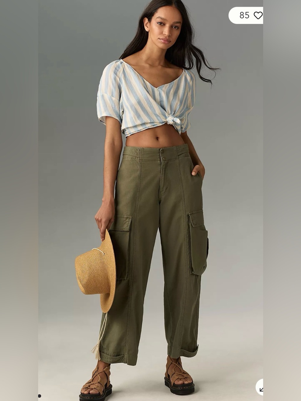 Velvet by Graham & Spencer Katy Striped Linen Top